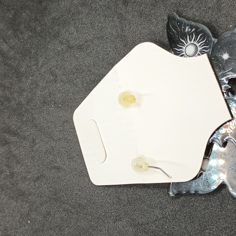 Hand Crafted Celestial Butterfly Earrings - Picture 2 of 2